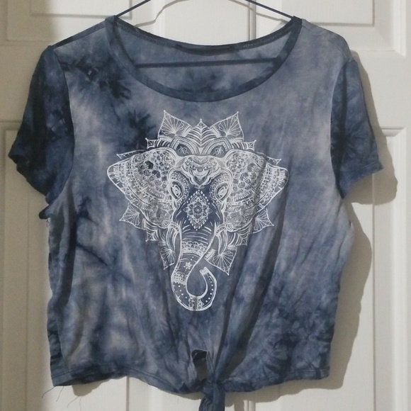 Rebel Sugar Tops - Tribal Elephant Tie Dye Tshirt